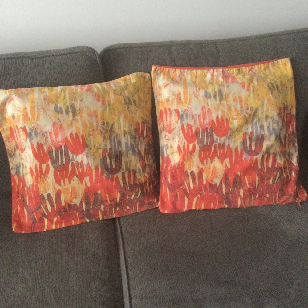CB2 Set of Two Audra Throw Pillow Covers